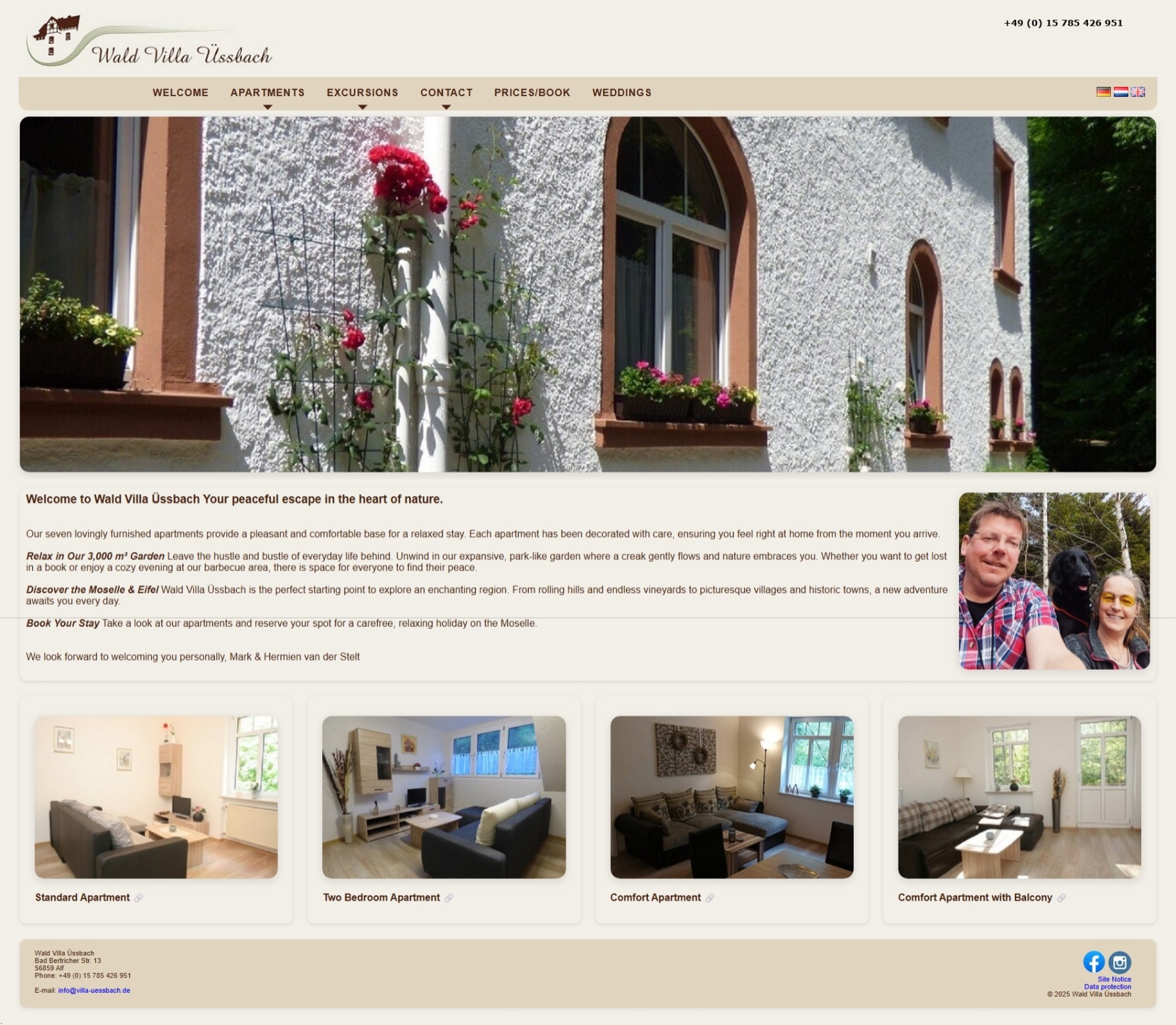 Wein- u. Biergarten, Café "Wald Villa Üssbach"